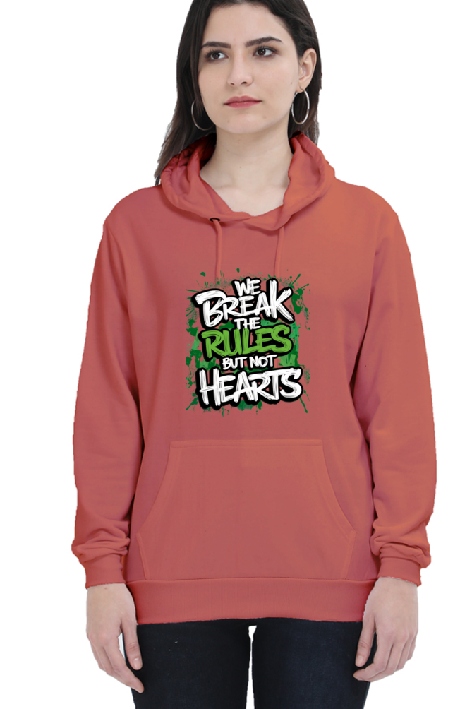 Unisex Hooded Sweatshirt - "Break the Rules" Design