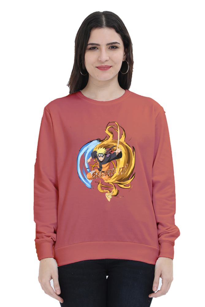 "Naruto 'Believe It!' Unisex Sweatshirt – For True Shinobi Fans"