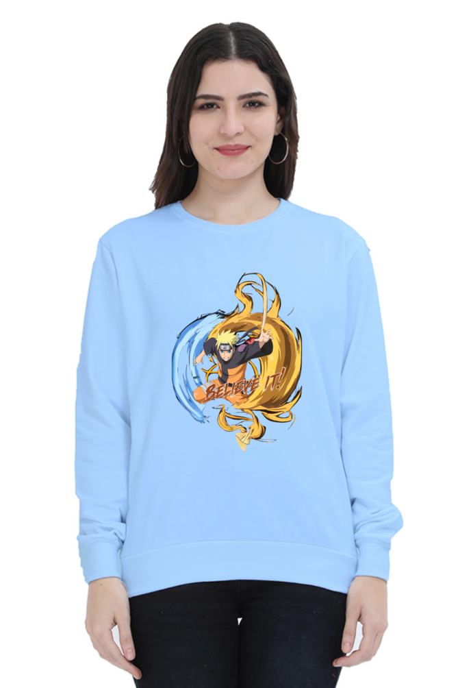 "Naruto 'Believe It!' Unisex Sweatshirt – For True Shinobi Fans"