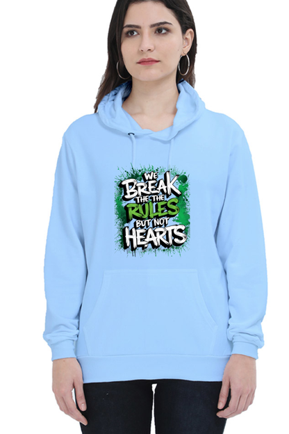 Unisex Hooded Sweatshirt - "Break the Rules" Design