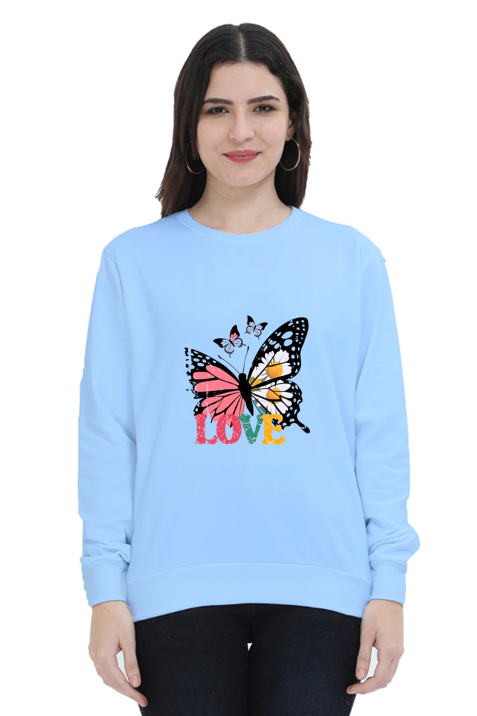 Unisex Sweatshirt - "Butterfly with Love" Design