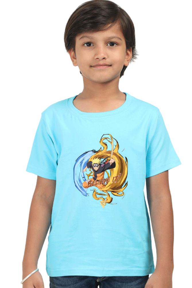 "Believe It! – Kids' Naruto-Inspired T-Shirt"