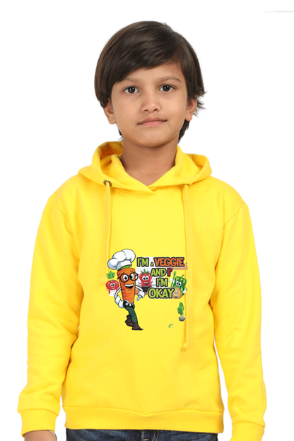Kids' Hooded T-Shirt - "Eat Your Veggies" Theme