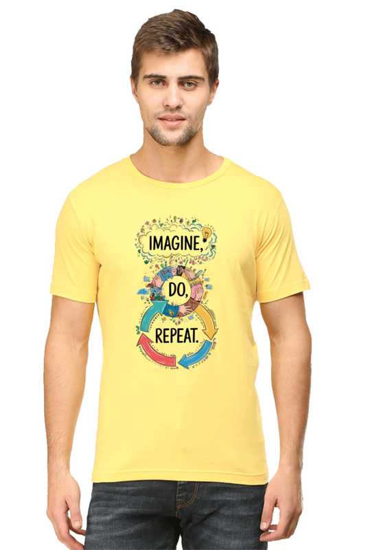 Men's T-Shirt - "Imagine. Do. Repeat." Design