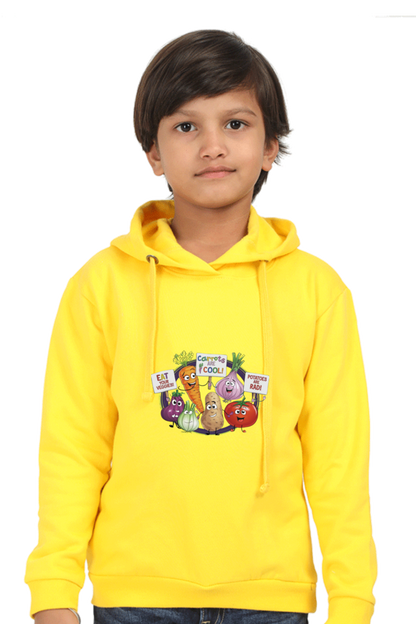 Kids' Hooded T-Shirt - "Eat Your Veggies" Theme