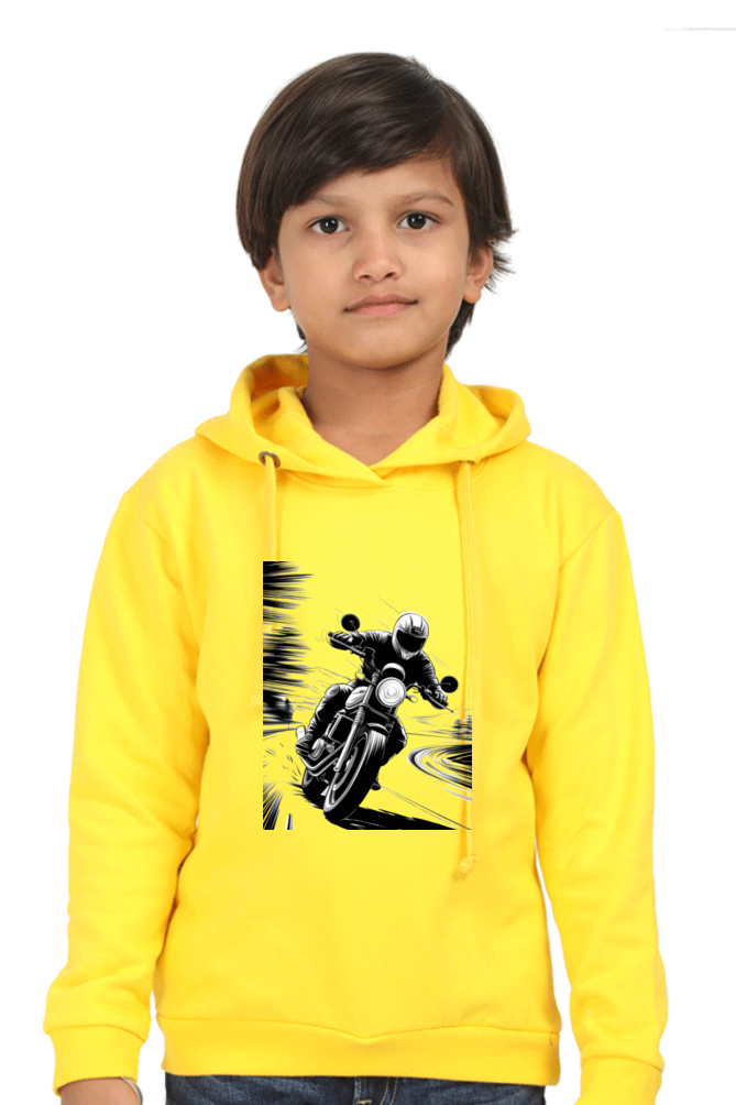 Kids Hooded Sweatshirt - "Modern Art Vroom" Design