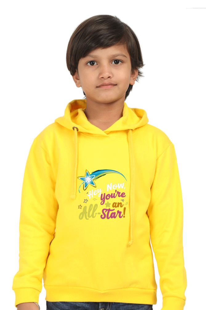 Kids Unisex Hooded Sweatshirt - "You're an All-Star" Design