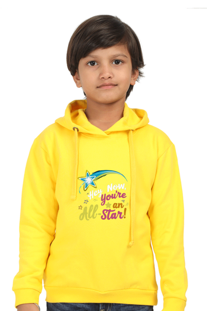 Kids Unisex Hooded Sweatshirt - "You're an All-Star" Design