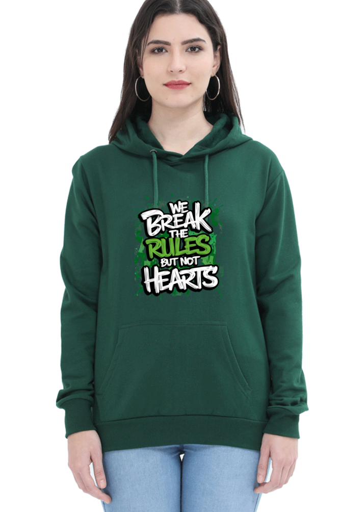 Unisex Hooded Sweatshirt - "Break the Rules" Design