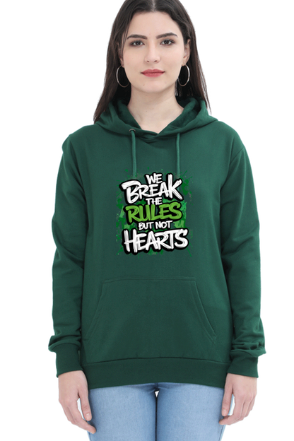 Unisex Hooded Sweatshirt - "Break the Rules" Design
