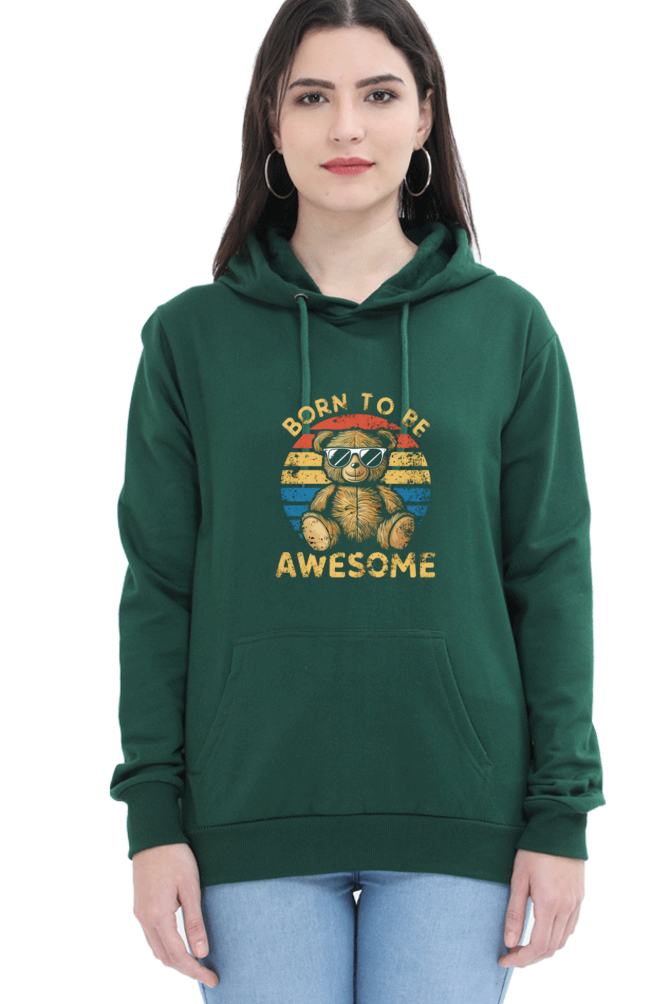 Unisex Hooded Sweatshirt - "Born To Be Awesome" Design