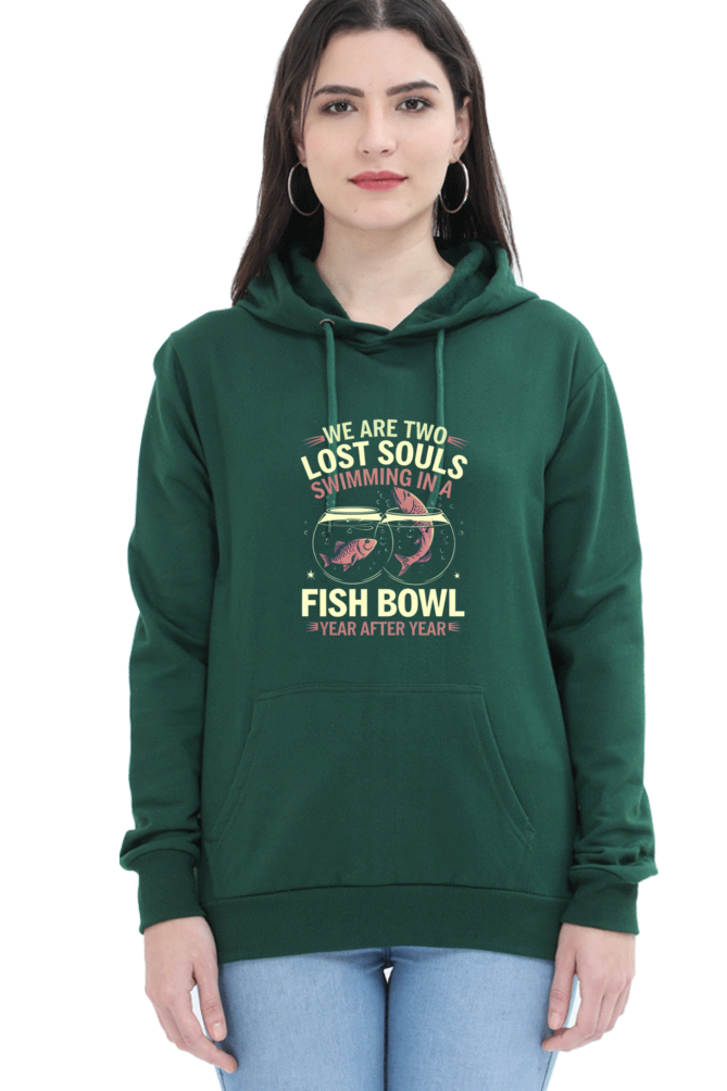 Unisex Hooded Sweatshirt - "We Are Lost Two Souls" Design