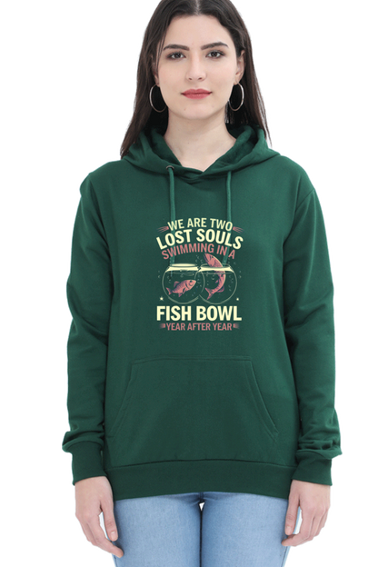 Unisex Hooded Sweatshirt - "We Are Lost Two Souls" Design