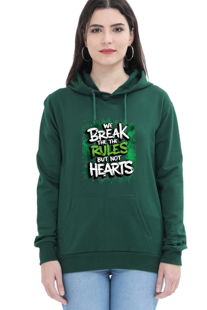 Unisex Hooded Sweatshirt - "Break the Rules" Design