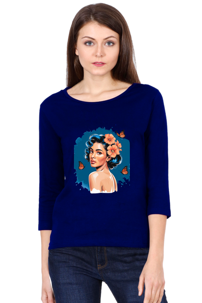 "Pretty & Powerful – Round Neck Full Sleeve Tee"