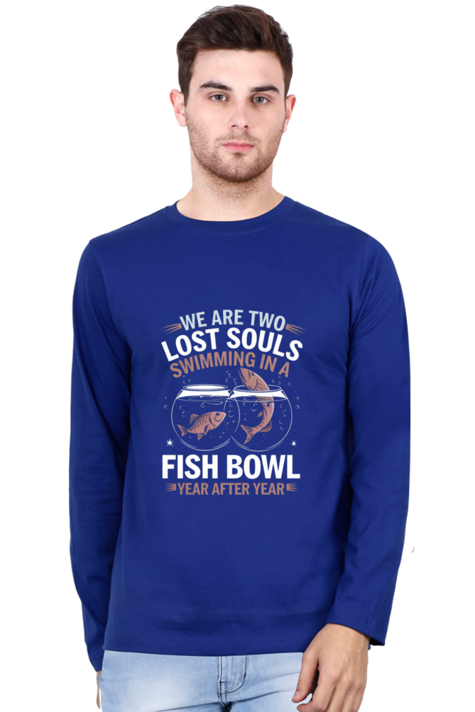 Men's full sleeve T-Shirt - "We Are Two Lost Souls" Design
